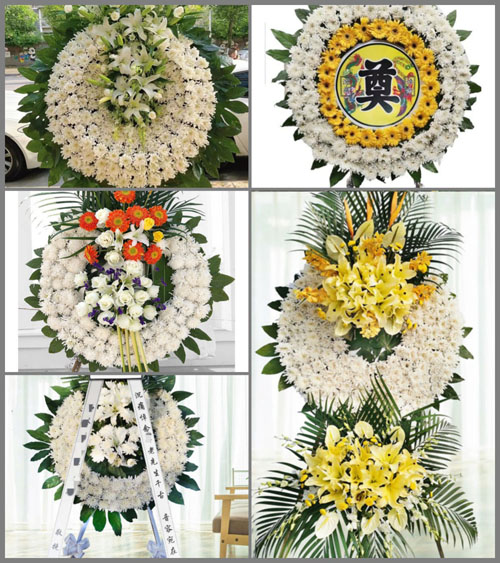 江苏泰州姜堰区白米镇吴堡村花圈速递